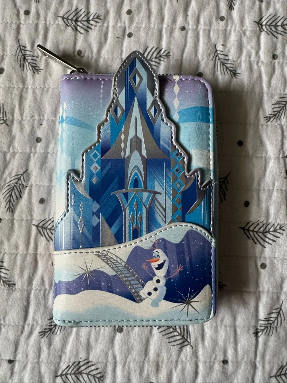 Disney Frozen Blue & Lavender Olaf Mini Backpack with Matching Wallet
